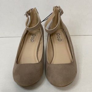 Beige Wedge Shoes